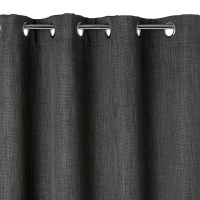 Штора Затемняющая с люверсами Exurie 350 x 140 см серый LA REDOUTE INTERIEURS  фото, kupilegko.ru